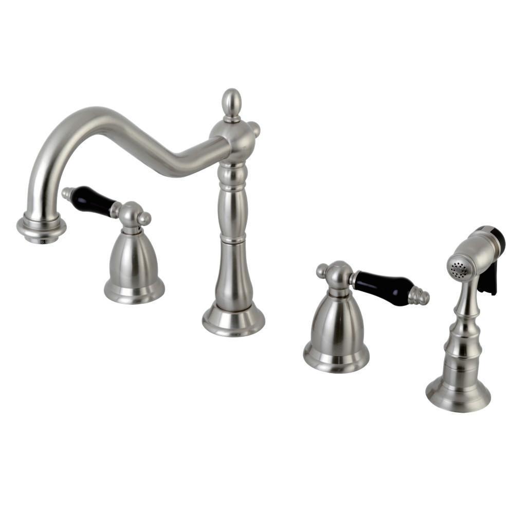 Kingston Brass Duchess Widespread Kitchen Faucet Brushed Nickel