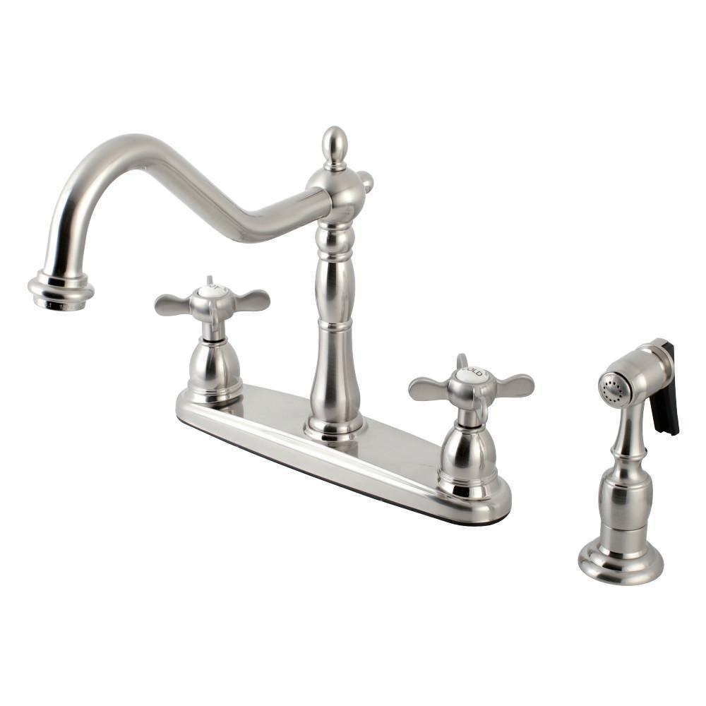 Kingston Brass Essex Centerset Kitchen Faucet Brushed Nickel