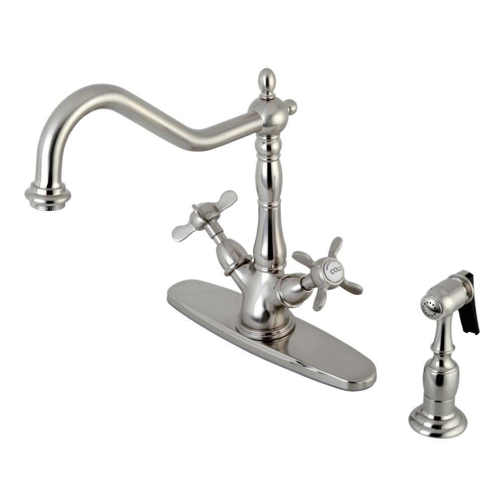 Kingston Brass Essex Multi-Hole Faucet Brushed Nickel