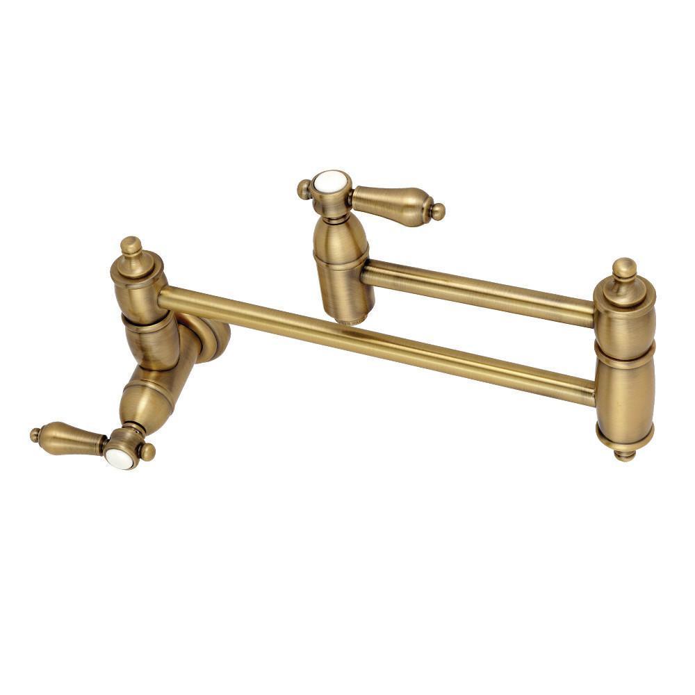 Kingston Brass Heirloom Pot Filler Faucet Vintage Brass