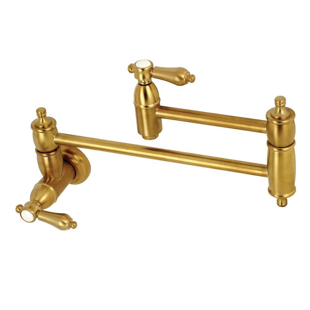 Kingston Brass Heirloom Pot Filler Faucet Satin Brass