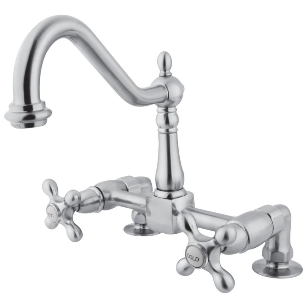 Kingston Brass Heritage Centerset Kitchen Faucet Polished Chrome