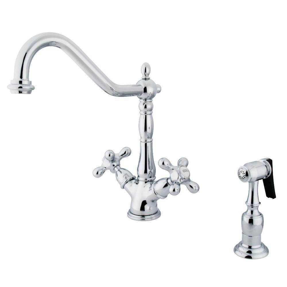Kingston Brass Heritage Multi-Hole Faucet Polished Chrome