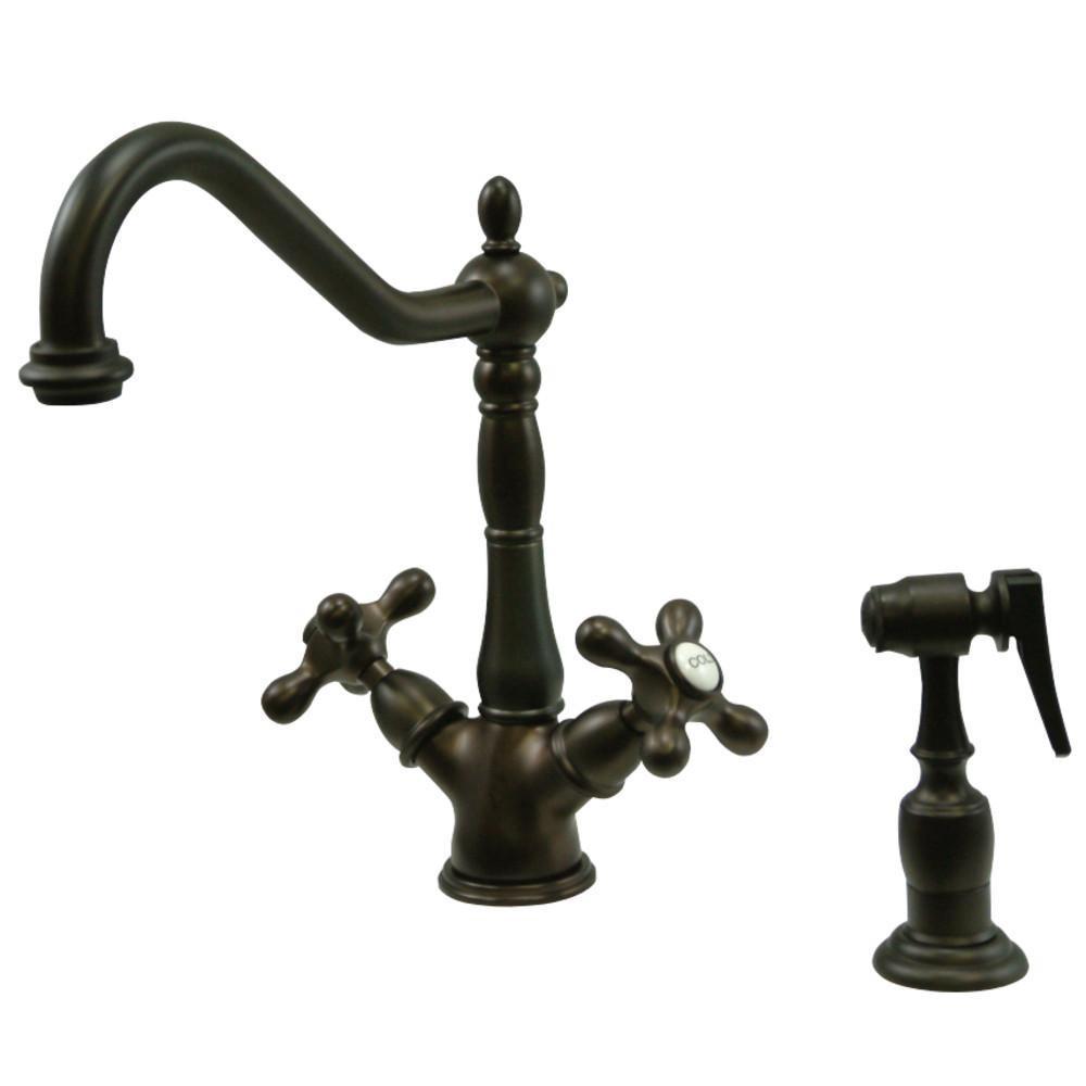 Kingston Brass Heritage Multi-Hole Faucet Oil Rubbed Bronze