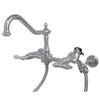 Kingston Brass Heritage Wall Mount Kitchen Faucet Polished Chrome
