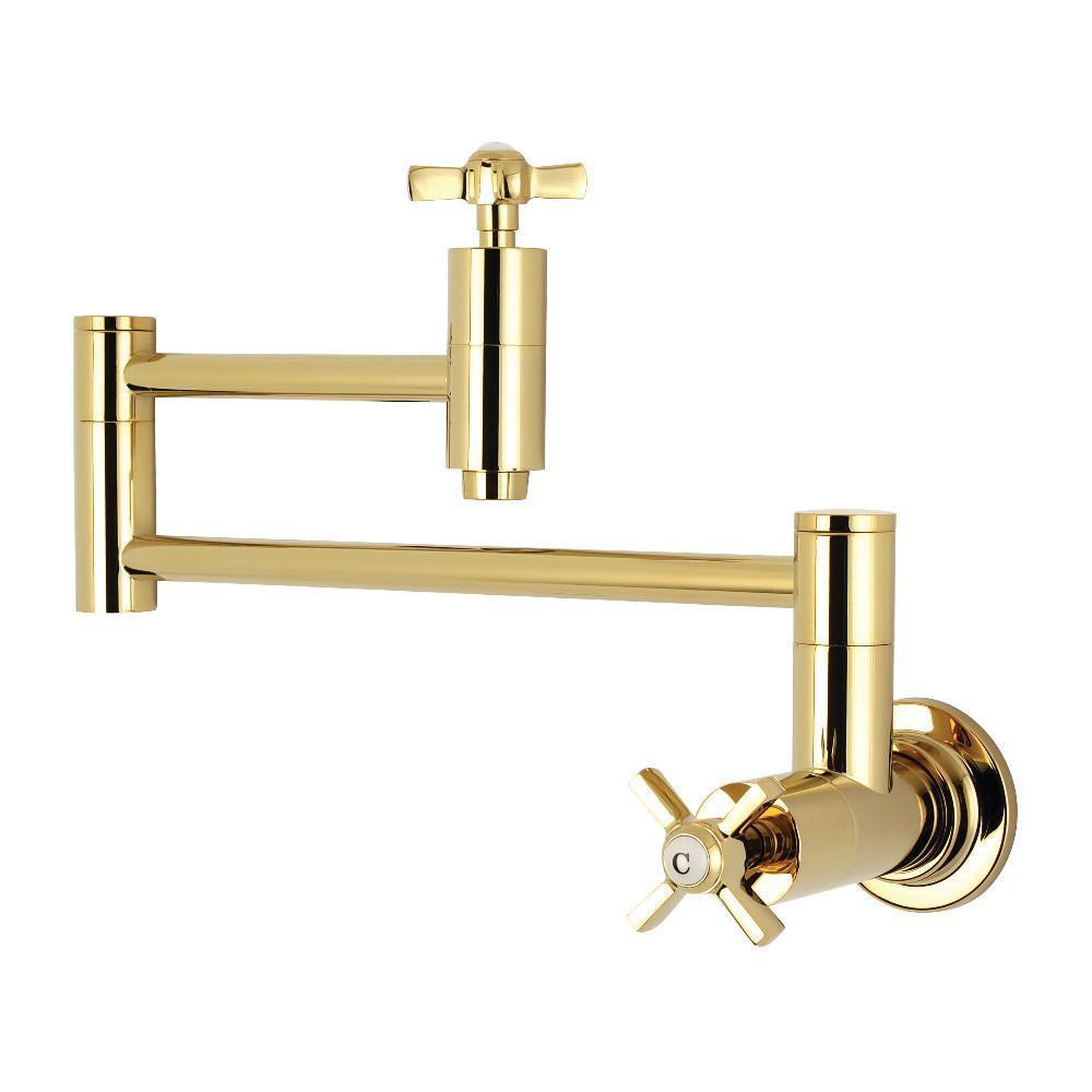Kingston Brass Millennium Pot Filler Faucet Polished Brass