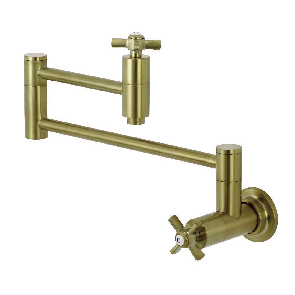 Kingston Brass Millennium Pot Filler Faucet Satin Brass