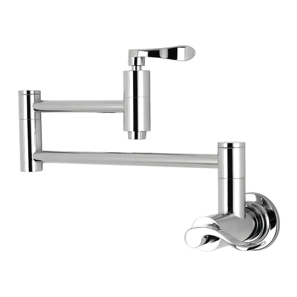 Kingston Brass NuWave Pot Filler Faucet Polished Chrome