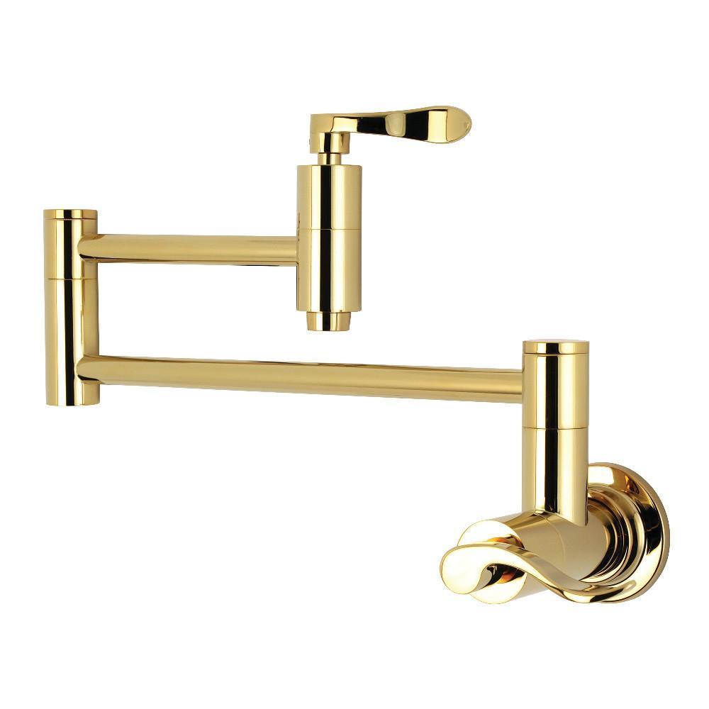 Kingston Brass NuWave Pot Filler Faucet Polished Brass
