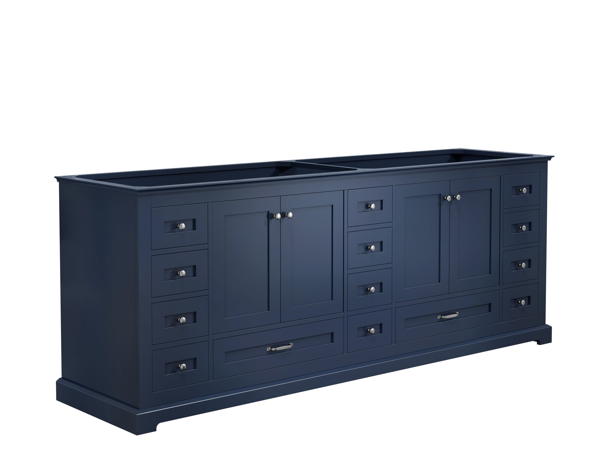 84" Navy Blue Vanity Cabinet Only