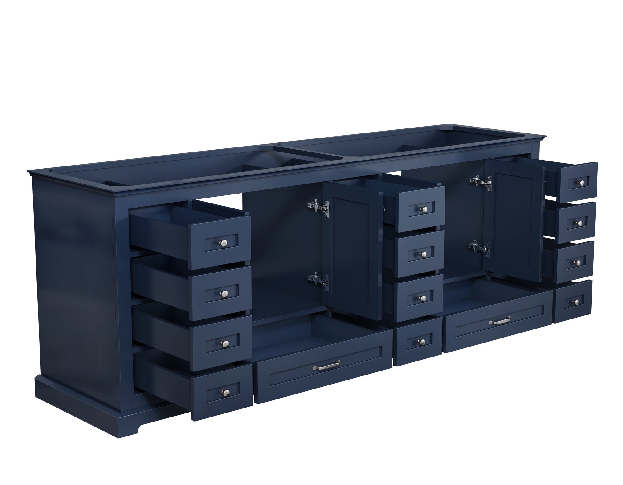 84" Navy Blue Vanity Cabinet Only