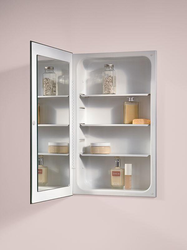 Cove 16 x 26 Recess Mount Steel Shelves Medicine Cabinet - Luxury Bath  Collection