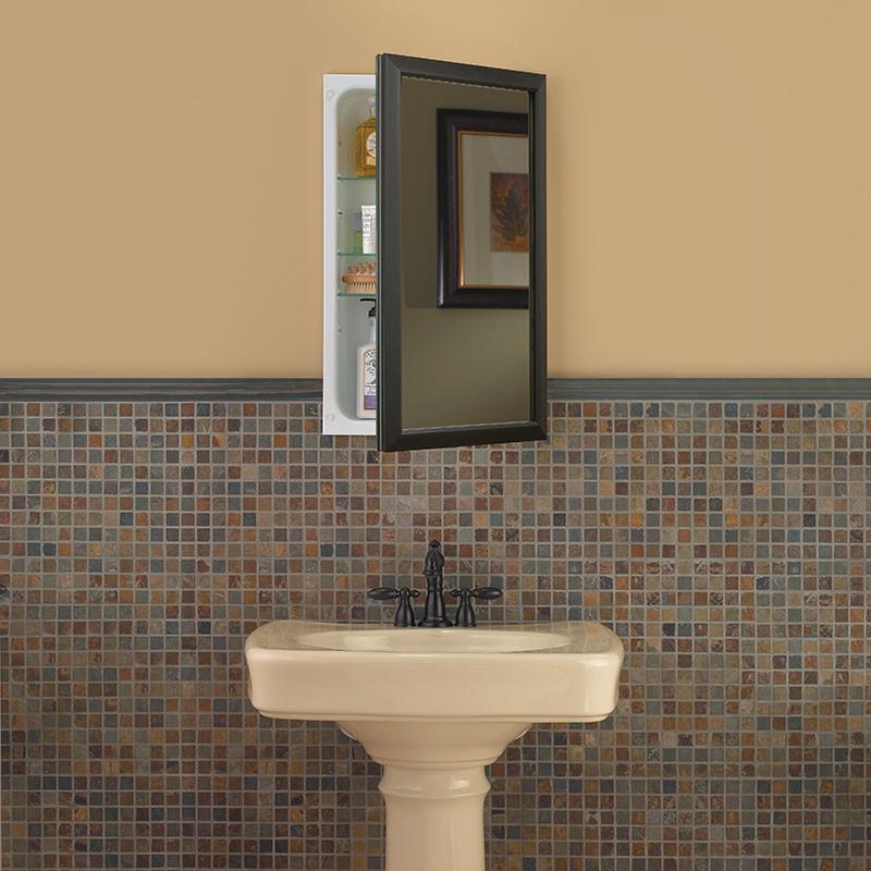 hampton 15 3 4 x 25 1 2 recess mount oil rubbed bronze medicine cabinet_625n244bzc