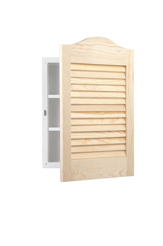 louver door 16 x 24 arch recess mount panel door adjustable shelves_605adj
