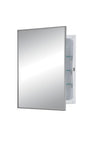 styleline 16 x 22 surface mount glass shelves medicine cabinet_473fs