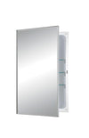 styleline 16 x 26 recess mount glass shelves medicine cabinet_470fs