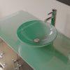 48 inch Espresso Wood and Glass Vessel Sink Vanity Set – 8116B