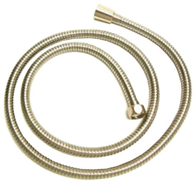 Brass Double Interlock Shower Hose, Polished Brass