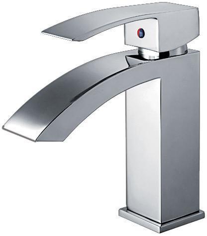jem collection single hole single lever lavatory faucet with curved smooth spout and pop up waste
