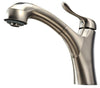 jem collection single hole single lever handle faucet with a pull out spray head