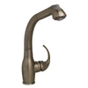 metrohaus single hole faucet with matching pull out spray head and lever handle