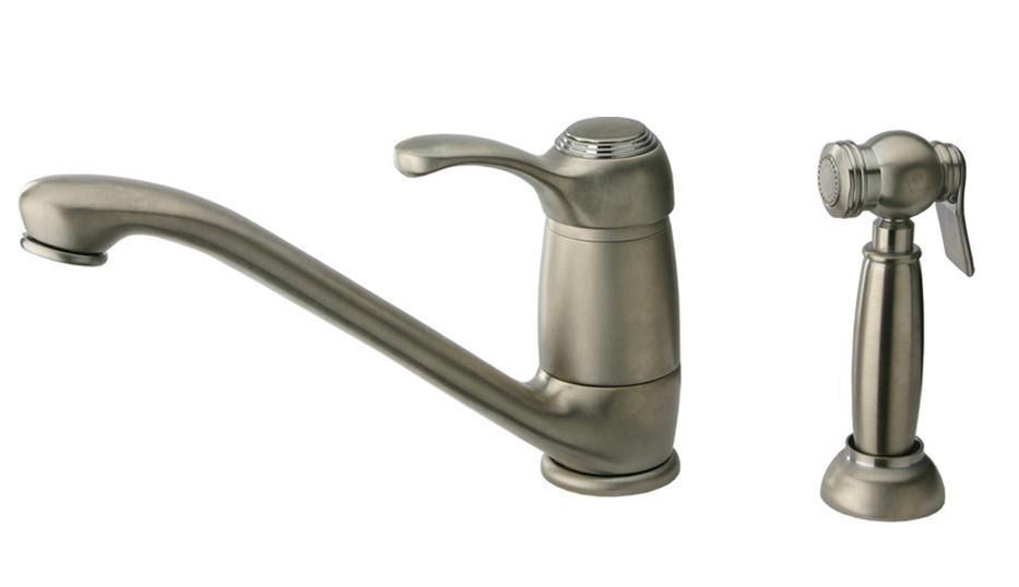 metrohaus single lever faucet with matching side spray